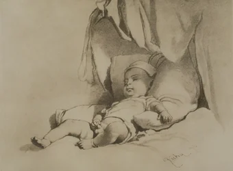 Baby Asleep on Bed
