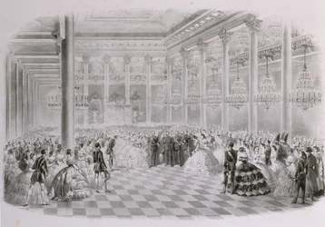 Ball in the Hall of the Russian Assembly of Nobility on the occasion of the coronation of Emperor Alexander II