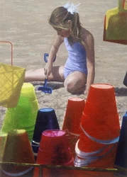 Playing at St Brelades Bay