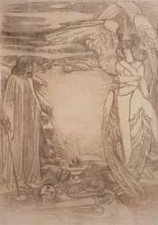 Illustration for the Poem Prophet by A. Pushkin