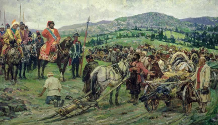 Assisting the Leader of the Peasant Revolt, Emelyan Pugachev, in the Ural