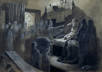 Ivan IV (1530-84) the Terrible Visited by the Ghosts of Those He Murdered