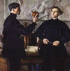 Portrait of the Korin Brothers, Artists