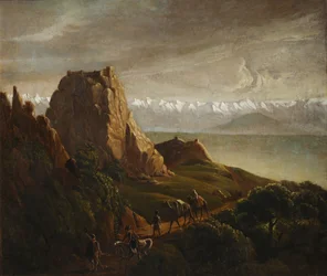 Caucasian Landscape with Camels, 1837-1838
