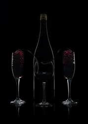 Elegant Wine Reflection