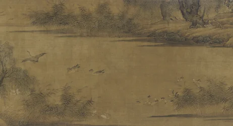 Birds on an Autumn Pond