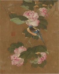 Ten pictures of birds and flowers