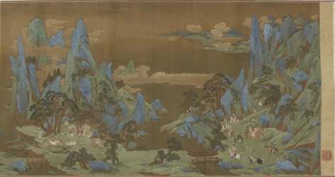 Travelers in the Springtime Mountains, 16th-17th century