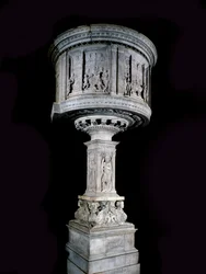 Renaissance Art: Chair of Pasquino di Matteo, sculpted by Mino da Fiesole and Antonio Rossellino