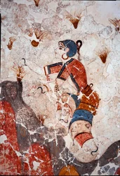 Minoan Civilization: Women Picking Saffron (Detail)