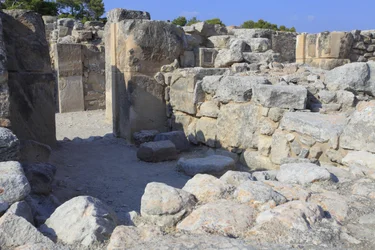 Minoan Archeological Site of Phaistos. The West Magazines