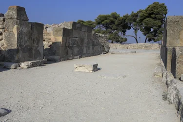 Minoan Archeological Site of Phaistos. The West Magazines
