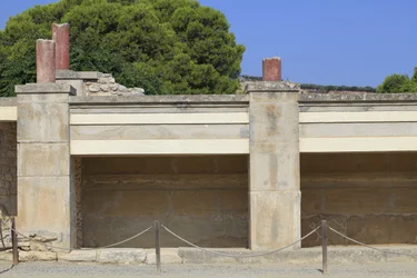 Minoan archaeological site of Knossos. West wing; Area called 