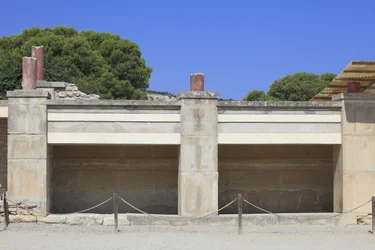 Minoan archaeological site of Knossos. West wing; Area called 