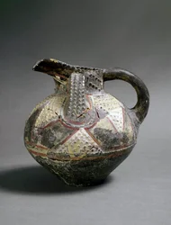 Ceramic vase in Barbotine style. From Agia Triada. About 1500 BC