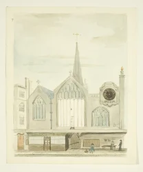 Copy of a drawing of Old Christ Church