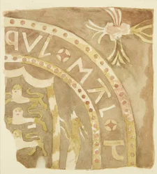 Tile from Parlour behind Canynges