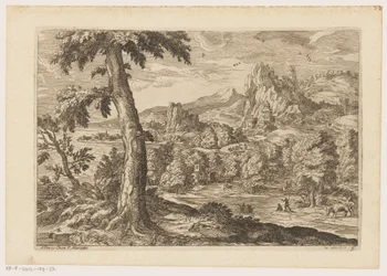 Landscape with Figures Along a River