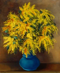 Vase of Mimosas