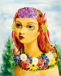 Woman with Flowers