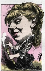 Portrait of Sophie Croizette, member of the Comedie-Francaise