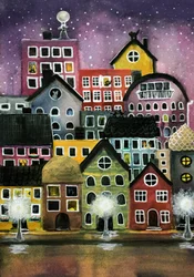 Whimsical City Night