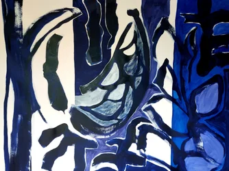 Bold Blue Expression