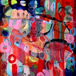 Vibrant Organic Abstract
