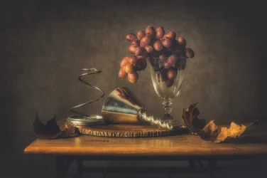 Autumn Grapes Still Life