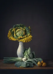 Rustic Cabbage Still Life