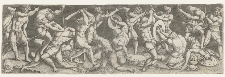 Battle Between Roman Soldiers