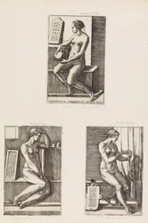 Arithmetic, from The Seven Liberal Arts, plate 4, 1544