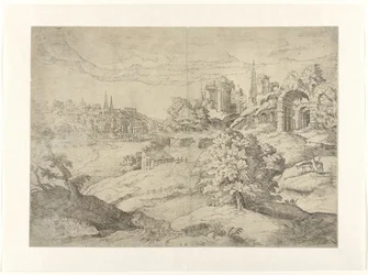 Vast Landscape with Classical Temples