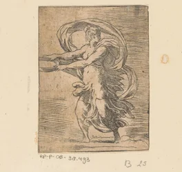 Young Woman with Tray