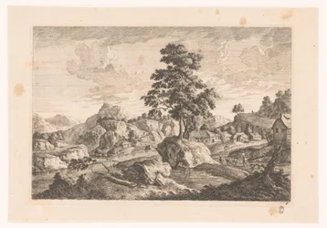 Mountainous Landscape with Houses