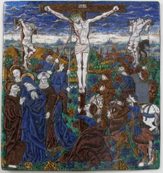 Plaque with the Crucifixion, French