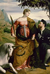 St. Justina, Venerated by a Patron