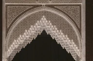 Kasbah of Thamiel Glaoui, stucco (detail)