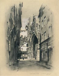 Cathedral at Lillebonne, 1903