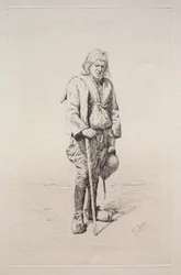 Man with Walking Stick