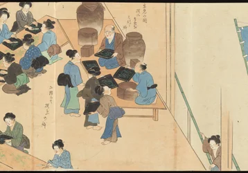 Illustrations of Uji Tea Production