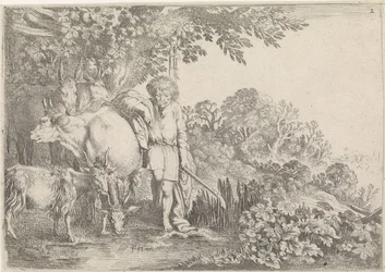 Argus Guards His Herd (Mercury and Argus)