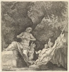 Woman with Three Children