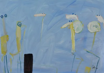 Whimsical Yellow Figures