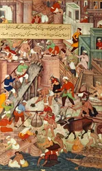 Red Fort at Agra During Construction, from the 