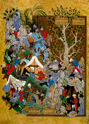 Folio from Haft Awrang (Seven Thrones) by Jami