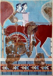 Mycenaean Art: Couple on a Chariot