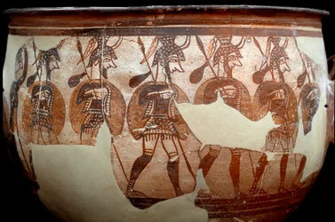 Mycenaean civilization: crater called the Warriors