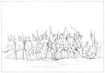 Dog Dance of the Sioux, 1841