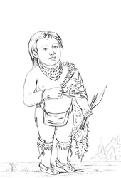 Six Year Old Native American Chief